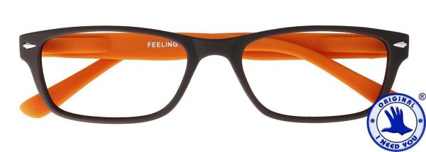 Leesbril FEELING Bruin - Oranje