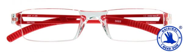 Leesbril JOY G61700 kristal-rood